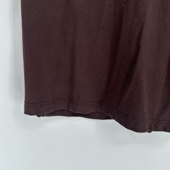 Lock & Love Womens Brown Midi Skirt Size XL A-Line Modal Soft Knit Pull On Boho - Picture 4 of 7